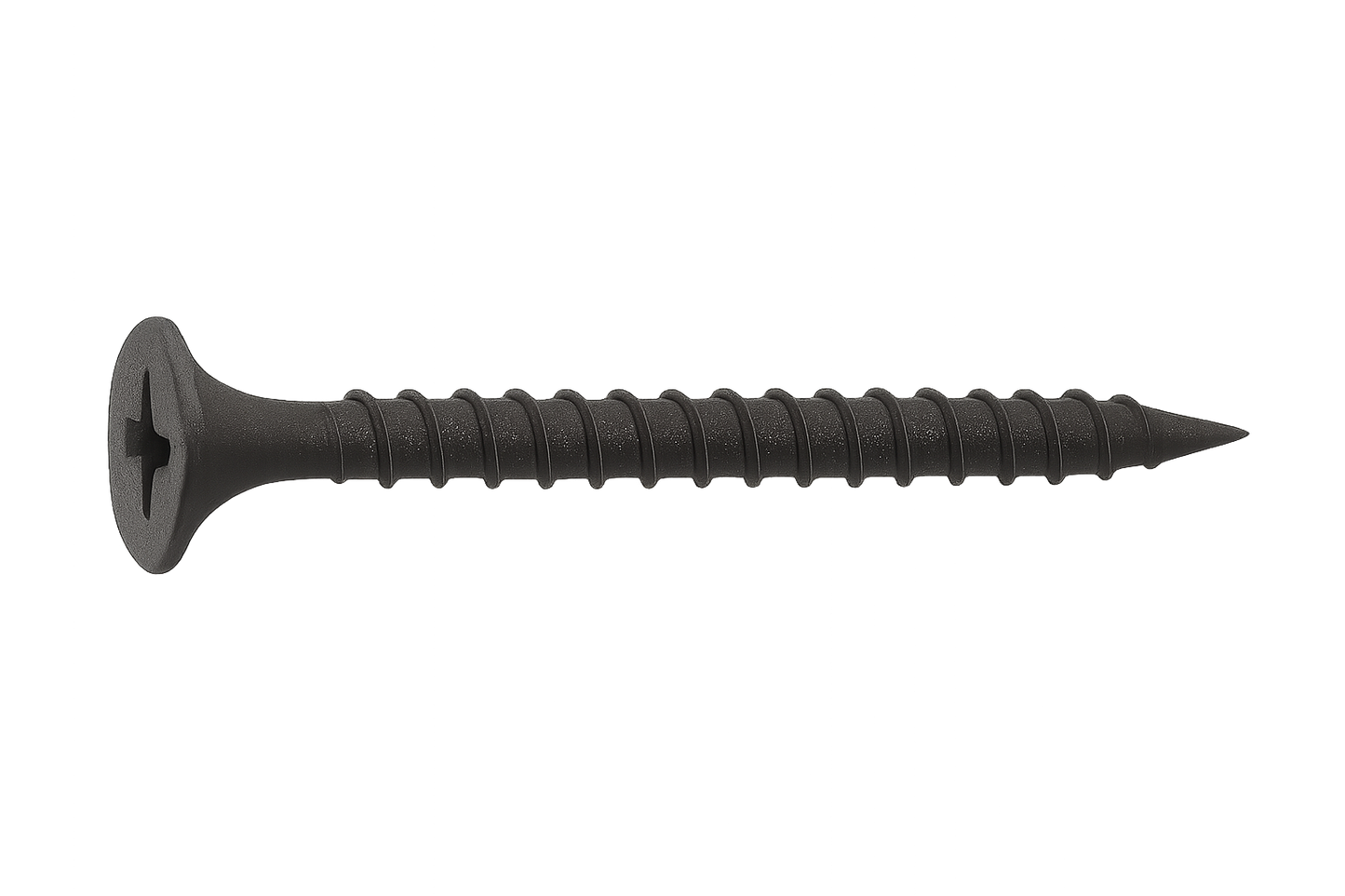Heifix Drywall Plasterboard Screws - FREE PH2 Screw Bit Included - Black Phosphate Single Fine Thread