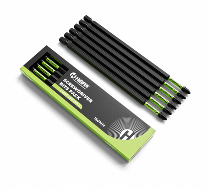 150mm PH2 Impact Long Screwdriver Bit Set (Magnetic) – Heifix