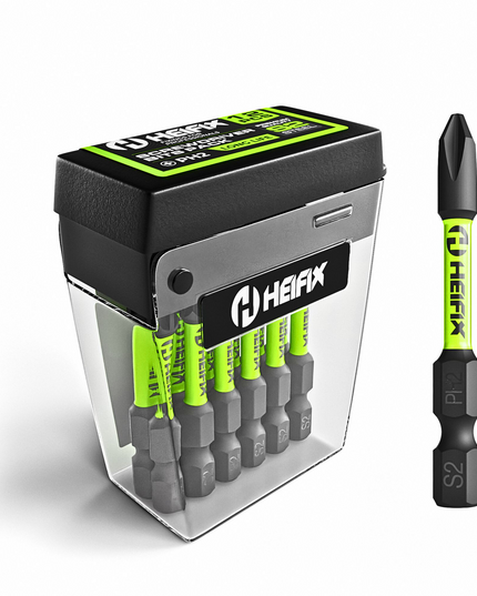 PH2 Impact Screwdriver Bit Set 50mm (Magnetic) – 12 Pack – Heifix