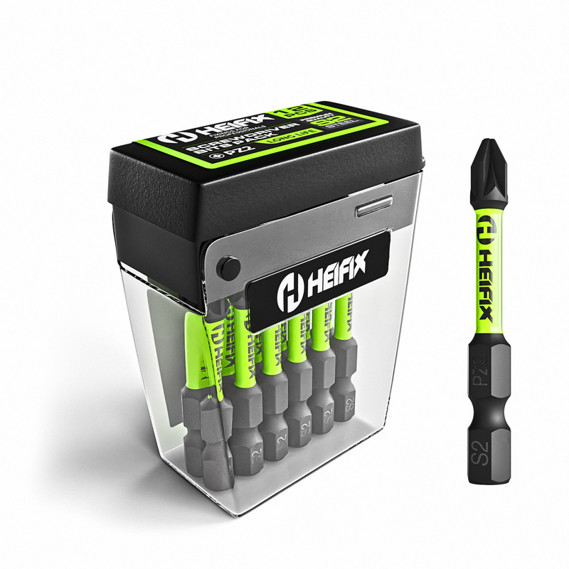 PZ2 Impact Screwdriver Bit Set 50mm (Magnetic) – 12 Pack – Heifix – Default Title