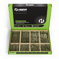 Heifix 400-Piece Wood Screw Assortment Set in Eco Storage Box - FREE PZ2 Bit Included - Double Countersunk, Pozi, Yellow Zinc, Heavy Duty - For DIY, Floorboard, Wood Fences