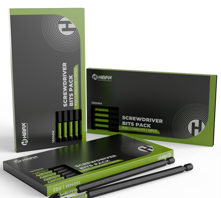 PZ2 Impact Long Screwdriver Bit Set 150mm (Magnetic) – Heifix