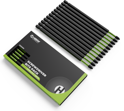 150mm PH2 Impact Long Screwdriver Bit Set (Magnetic) – Heifix