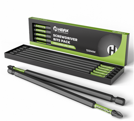 PZ2 Impact Long Screwdriver Bit Set 150mm (Magnetic) – Heifix