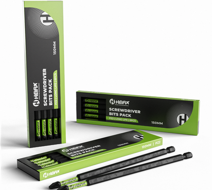 PZ2 Impact Long Screwdriver Bit Set 150mm (Magnetic) – Heifix
