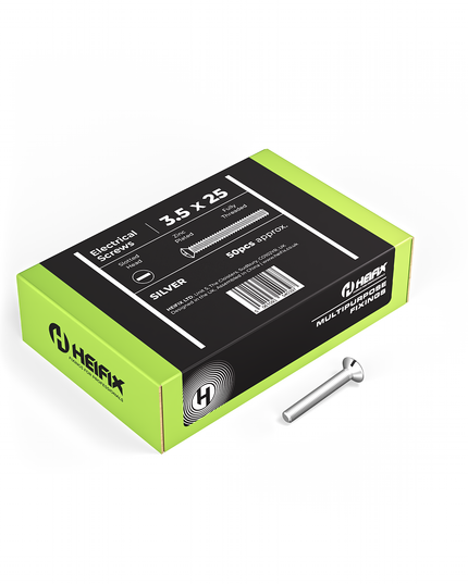 Heifix M3.5 Long Electrical Screws for Light Switches & Plug Sockets