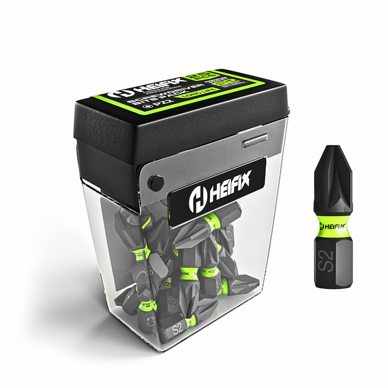 PZ2 Impact Screwdriver Bit Set 25mm (Magnetic) – 25 Pack – Heifix – Default Title