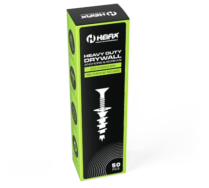 HEFIX heavy-duty drywall screw packaging - Heifix