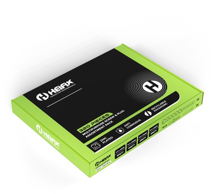 320 Piece Wall Plug & Screw Set (Eco Storage Box) – Free 6mm Masonry Drill Bit + PZ2 Bit – Heifix