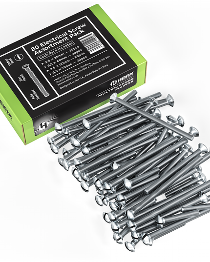 Electrical Screw Assortment Set - M3.5 x 25-75mm (Eco Storage Box)