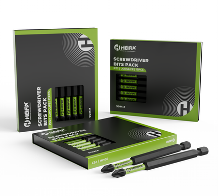 HEFIX screwdriver bits pack with packaging - Heifix