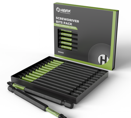 HEIFIX screwdriver bits pack with black and green bits- Heifix