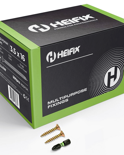 HEIFIX multipurpose fixings packaging with screws- Heifix