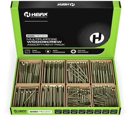 HELIFIX multipurpose woodscrew assortment - Heifix