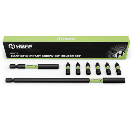 magnetic impact screw bit holder set with packaging - Heifix