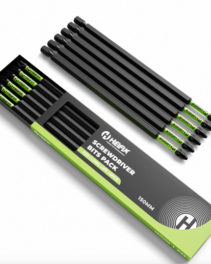 150mm PZ2 Impact Long Screwdriver Bit Set (Magnetic) – Heifix