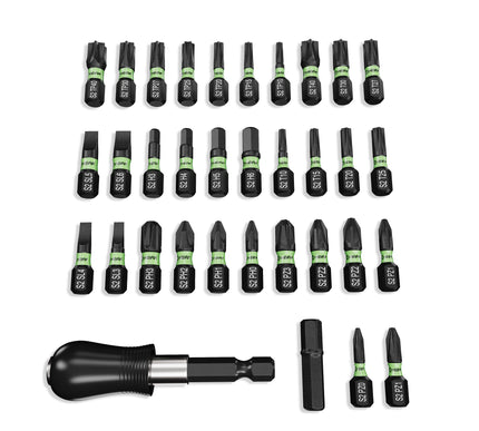 34 Piece Professional Magnetic Screwdriver Bit Set (Eco Storage Box) – Heifix