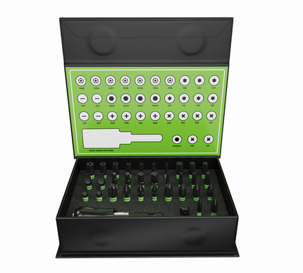 34 Piece Professional Magnetic Screwdriver Bit Set (Eco Storage Box) – Heifix