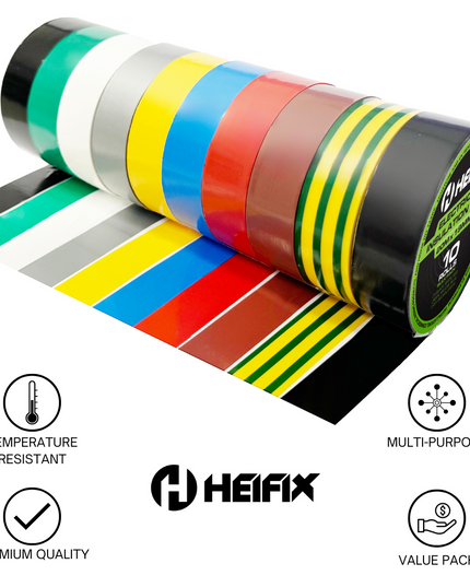 Colorful rolls of HEIFIX tape - Heifix