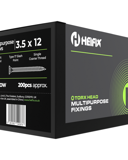 Multipurpose Wood Screws (TORX, Double Countersunk)‚ Free Screw Bit Included‚ Heifix
