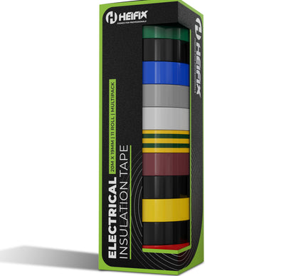 electrical insulation tape packaging with multicolor rolls - Heifix