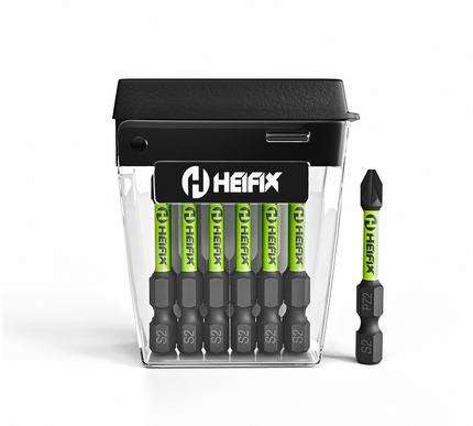 PZ2 Impact Screwdriver Bit Set 50mm (Magnetic) – 12 Pack – Heifix