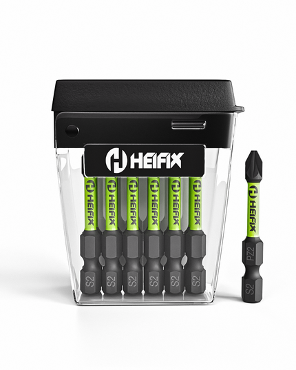 PZ2 Impact Screwdriver Bit Set 50mm (Magnetic) – 12 Pack – Heifix