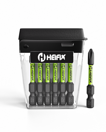PH2 Impact Screwdriver Bit Set 50mm (Magnetic) – 12 Pack – Heifix