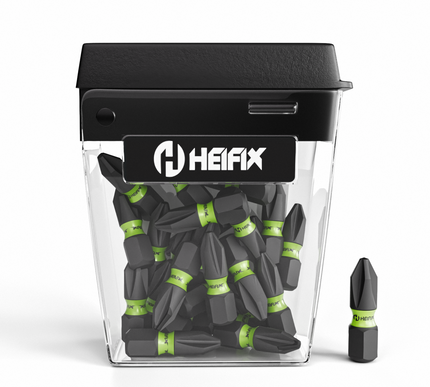 PH2 Impact Screwdriver Bit Set 25mm (Magnetic) – 25 Pack – Heifix