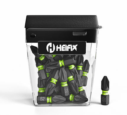 PZ2 Impact Screwdriver Bit Set 25mm (Magnetic) – 25 Pack – Heifix